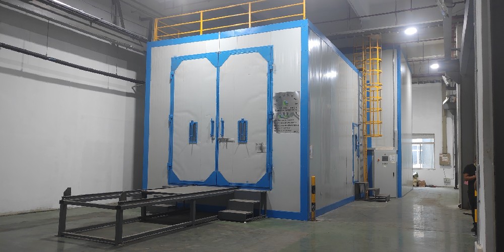 无地坑风力回收喷砂房